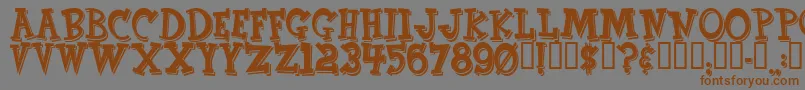 CornFed Font – Brown Fonts on Gray Background