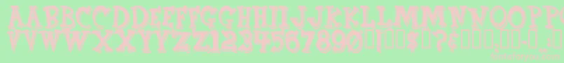 CornFed Font – Pink Fonts on Green Background