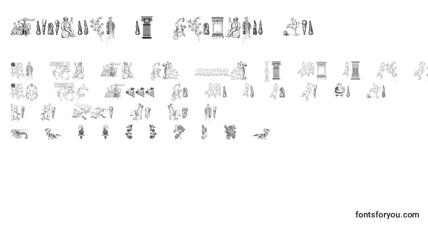 Schriftart Cornucopia of Dingbats Two – Alphabet, Zahlen, spezielle Symbole