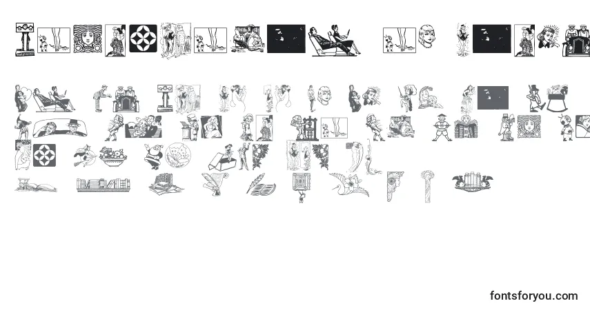 Fuente Cornucopia of Dingbats - alfabeto, números, caracteres especiales