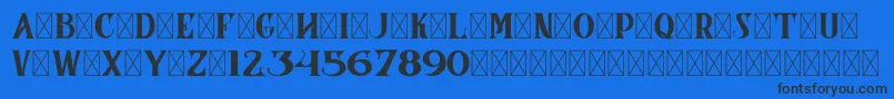 CoronaDemoVersion Font – Black Fonts on Blue Background