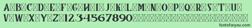 CoronaDemoVersion Font – Black Fonts on Green Background