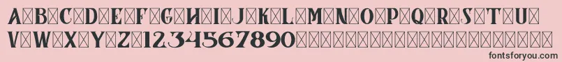 CoronaDemoVersion Font – Black Fonts on Pink Background