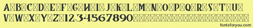 CoronaDemoVersion Font – Black Fonts on Yellow Background