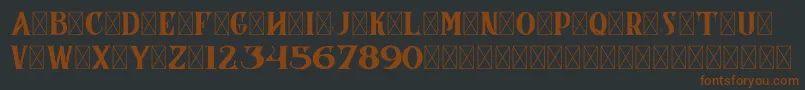 CoronaDemoVersion Font – Brown Fonts on Black Background