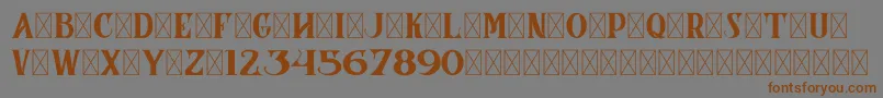 CoronaDemoVersion Font – Brown Fonts on Gray Background