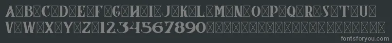 CoronaDemoVersion Font – Gray Fonts on Black Background
