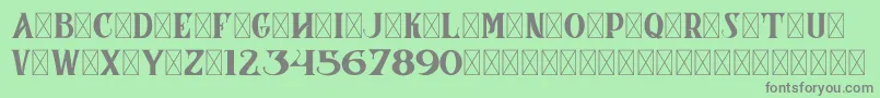CoronaDemoVersion Font – Gray Fonts on Green Background
