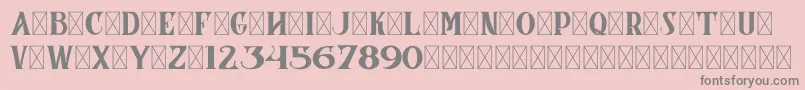 CoronaDemoVersion Font – Gray Fonts on Pink Background