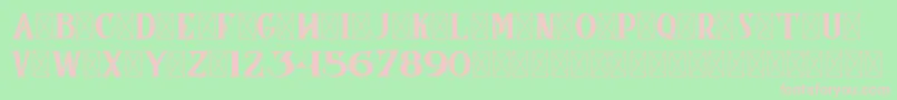 CoronaDemoVersion Font – Pink Fonts on Green Background