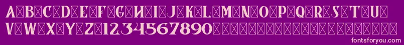 CoronaDemoVersion Font – Pink Fonts on Purple Background