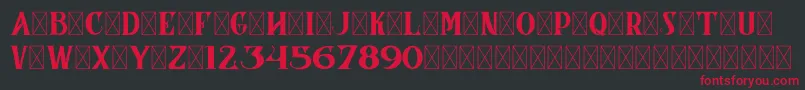 CoronaDemoVersion Font – Red Fonts on Black Background