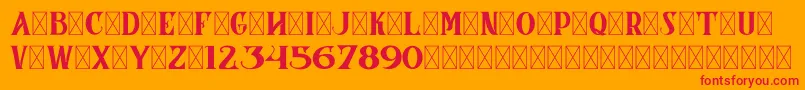 CoronaDemoVersion Font – Red Fonts on Orange Background