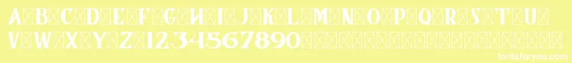 CoronaDemoVersion Font – White Fonts on Yellow Background
