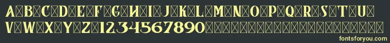 CoronaDemoVersion Font – Yellow Fonts on Black Background