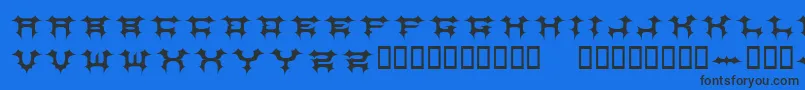 COSMBV   Font – Black Fonts on Blue Background