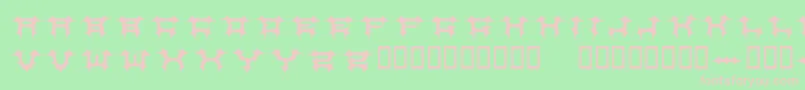 COSMBV   Font – Pink Fonts on Green Background