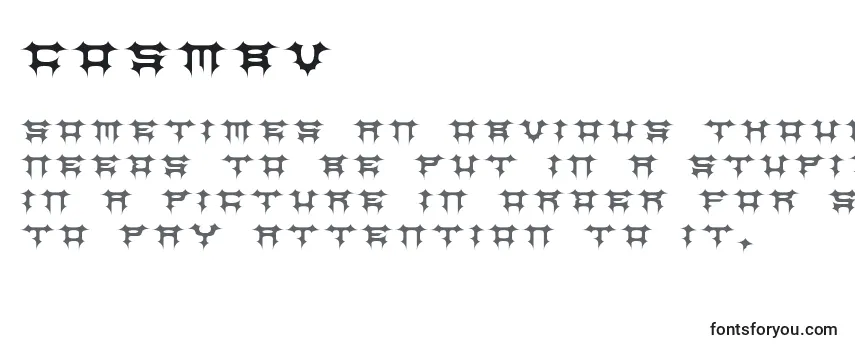 Schriftart COSMBV   (124040)