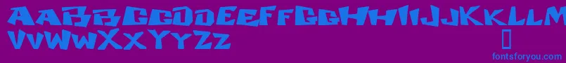 COSMDD   Font – Blue Fonts on Purple Background