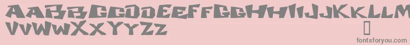 COSMDD   Font – Gray Fonts on Pink Background