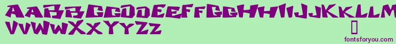 COSMDD   Font – Purple Fonts on Green Background