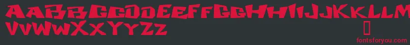 COSMDD   Font – Red Fonts on Black Background