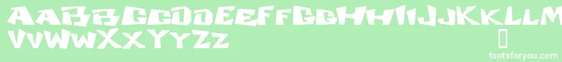 COSMDD   Font – White Fonts on Green Background