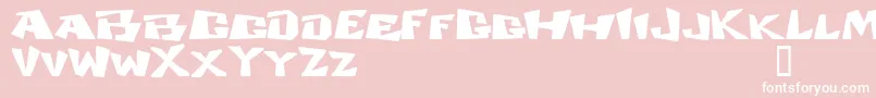 COSMDD   Font – White Fonts on Pink Background
