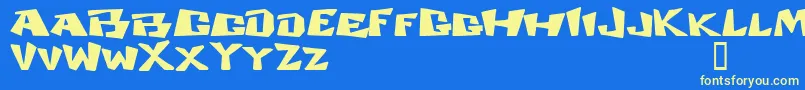 COSMDD   Font – Yellow Fonts on Blue Background