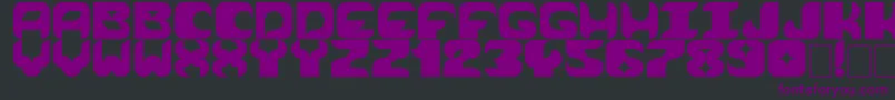 Cosmik Orchestra Font – Purple Fonts on Black Background