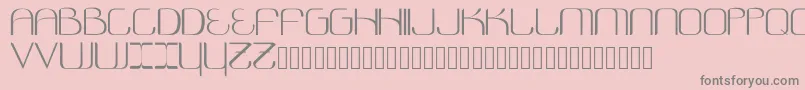 Cosmonautica Font – Gray Fonts on Pink Background