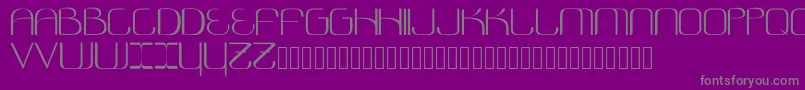 Fonte Cosmonautica – fontes cinzas em um fundo violeta