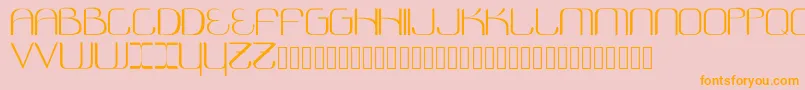 Cosmonautica Font – Orange Fonts on Pink Background