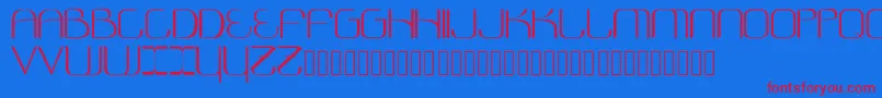 Cosmonautica Font – Red Fonts on Blue Background