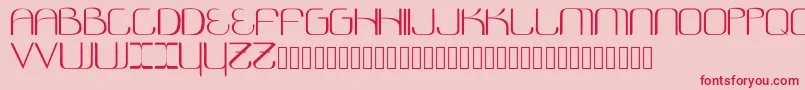 Cosmonautica Font – Red Fonts on Pink Background