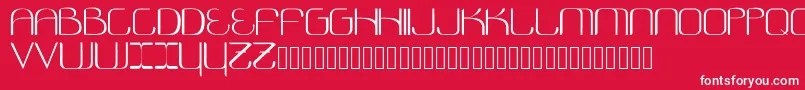 Шрифт Cosmonautica – белые шрифты на красном фоне