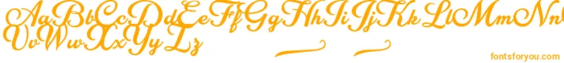 Czcionka Costa Rica Personal Use – pomarańczowe czcionki