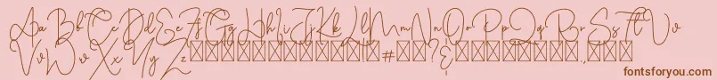 More about Cothelina Font Cothelina Font – Brown Fonts on Pink Background