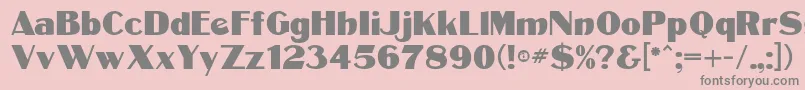 CotrellCFExtraBold Regular Font – Gray Fonts on Pink Background