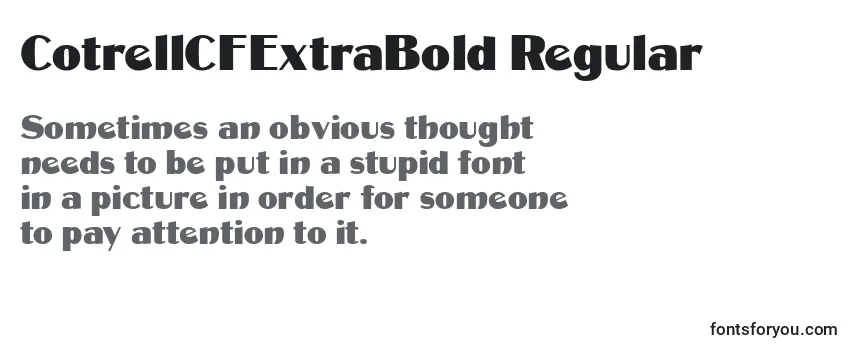 CotrellCFExtraBold Regular-fontti