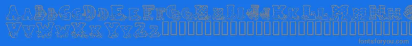 fuente COUNB    – Fuentes Grises Sobre Fondo Azul