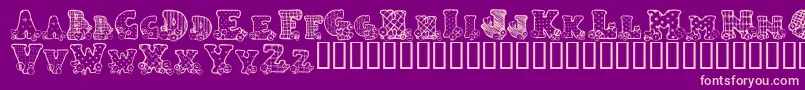 COUNB    Font – Pink Fonts on Purple Background