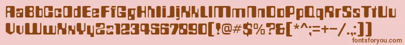 More about Countdown Font Countdown Font – Brown Fonts on Pink Background