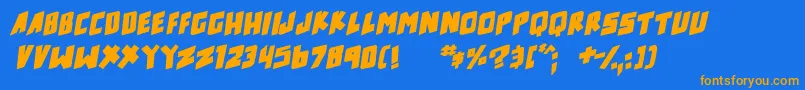 fuente counter hit Bold Italic – Fuentes Naranjas Sobre Fondo Azul