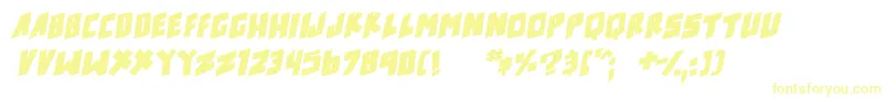 fuente counter hit Bold Italic – Fuentes Amarillas Sobre Fondo Blanco