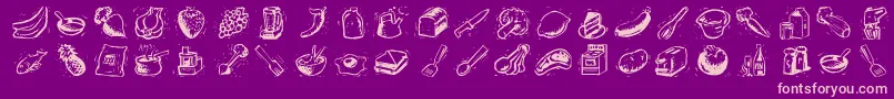 counterscraps Font – Pink Fonts on Purple Background