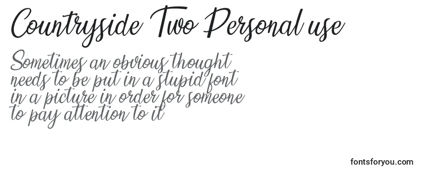 Review of the Countryside Two Personal use Font