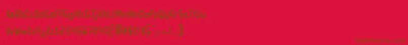 CouperBlaque Font – Brown Fonts on Red Background
