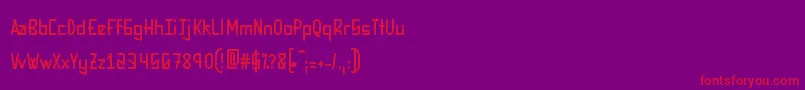 CouperBlaque Font – Red Fonts on Purple Background