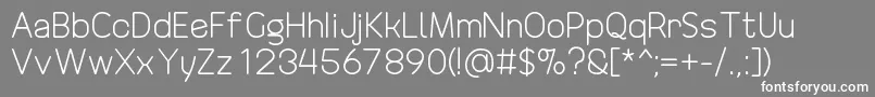 DrakoheartRevofitOriginal Font – White Fonts on Gray Background